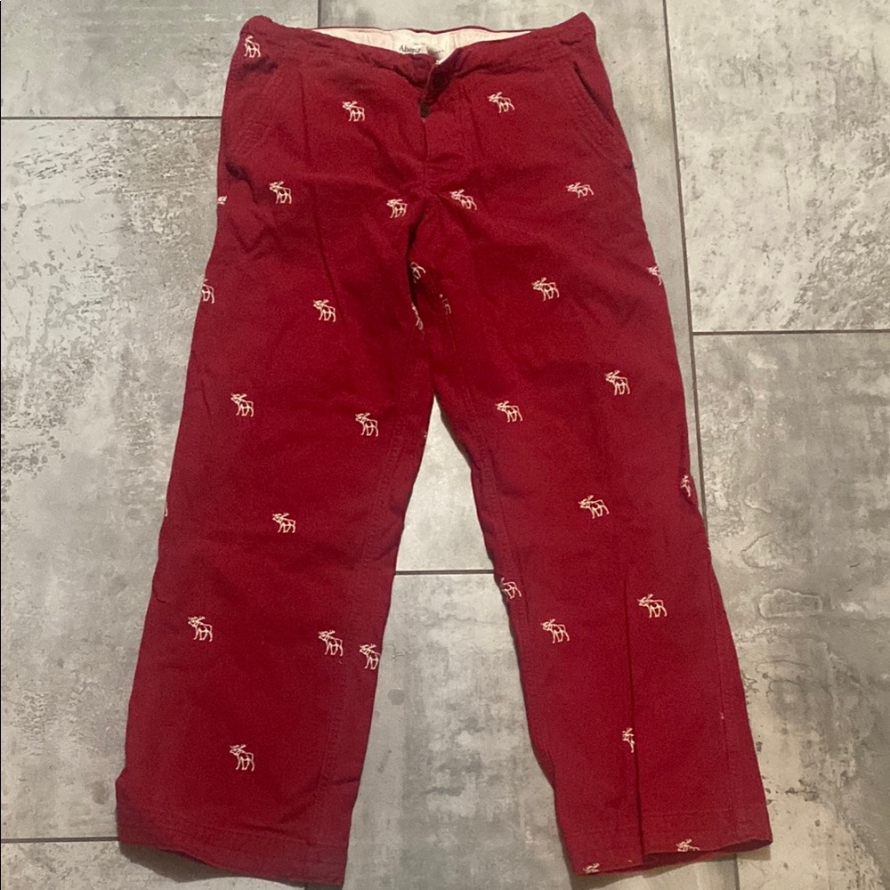 Red Men Abercrombie Pajama Pants
